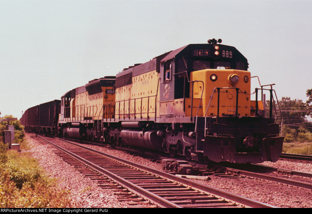 w/b C&NW Coal Train